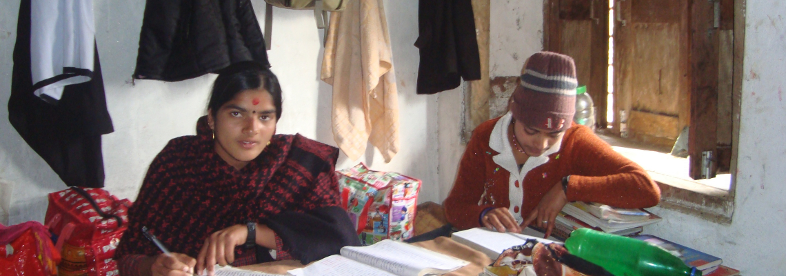 nepal girls studying